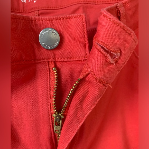 Crown & Ivy (Size 6) Orange Skinny Jeans; (Excellent Condition- worn 1 time) - Picture 3 of 6
